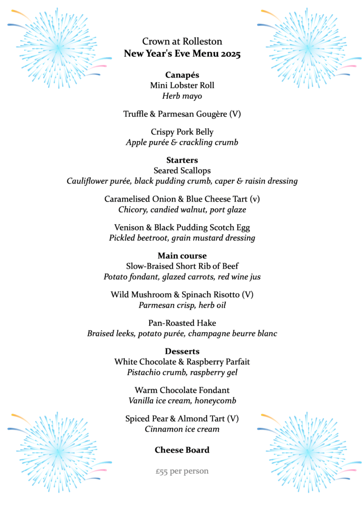 New Year's Eve Menu